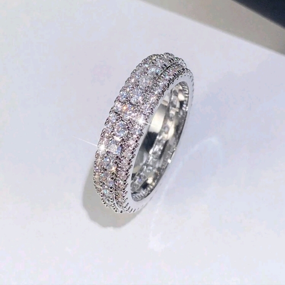 S925 Sterling Silver Fashion Ring | Women's Minimalist Ring | Gift, Engagement - Picture 5 of 10